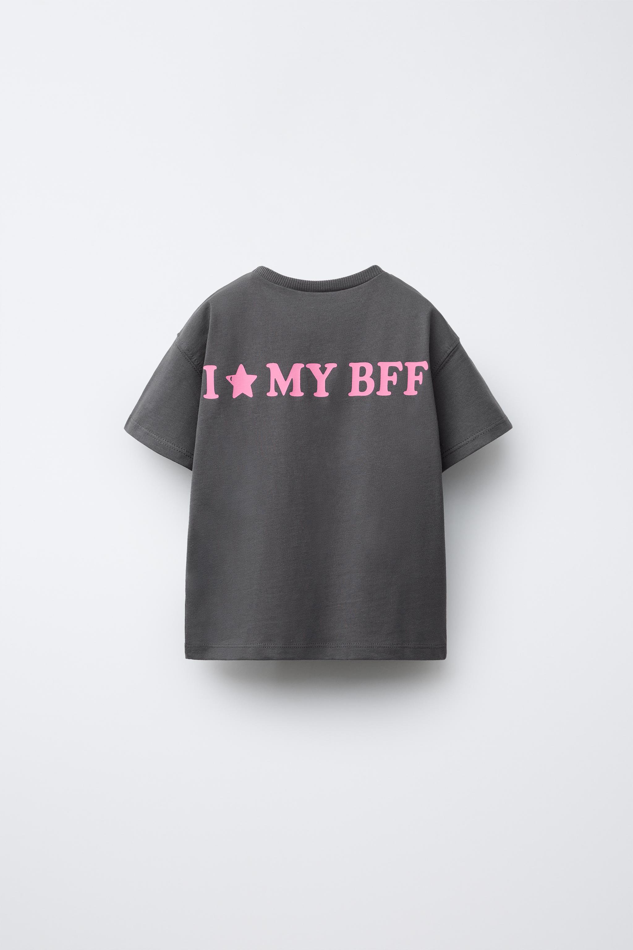 EMBROIDERED AND TEXT T-SHIRT